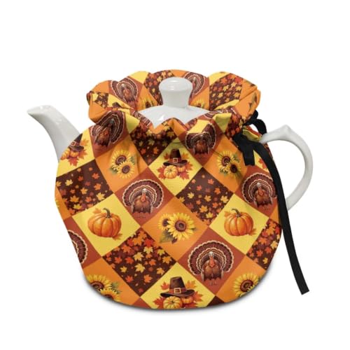 Image of Insulated Kitchen Tea Pot Dust Cover Breakfast Warmer Tea Cozies | Multifunctional Insulated Tea Pot Dust Cover Offers Heat Preservation Works as Breakfast Warmer for Household Kitchens