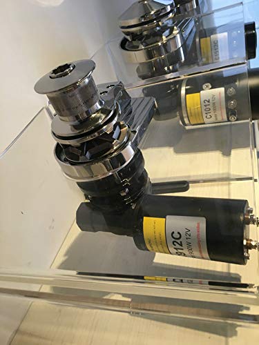 POWER4S 12V 600W Heavy Duty Highspeed Marine Boat Anchor Winch Windlass with Capstan for Boats from 20ft to 35ft C612C (9mm DIN766 Gypsy)