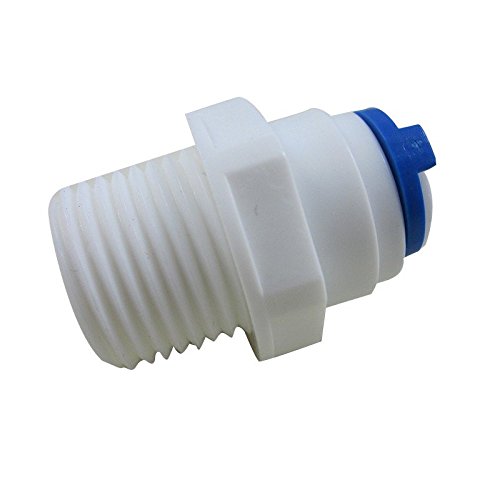 TmallTech 1/4" Push Fit Tube x1/4" Thread Male Quick Connect RO Water Reverse