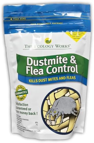 The Ecology Works - Dust Mite and Flea Control Powder (2lb) - Eliminate Dust ...