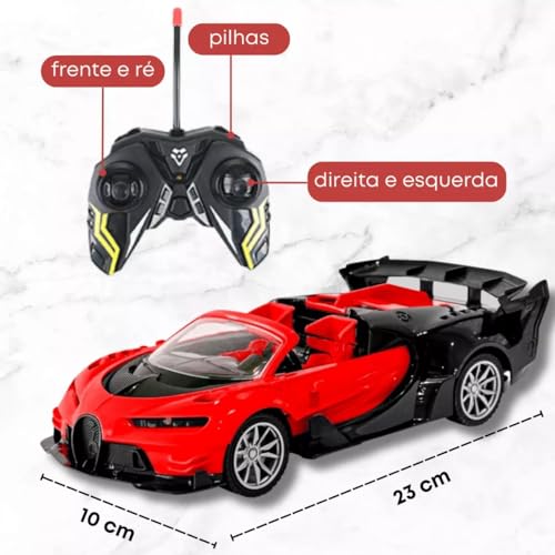 Carrinho De Controle Remoto Corrida 7 Funções Conversível