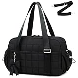 CAMTOP Gym Bag for Women, Duffle Bag for Travel With Insulated Pocket and Wet Pocket, Carry On Weekender Dance Yoga Workout Bag