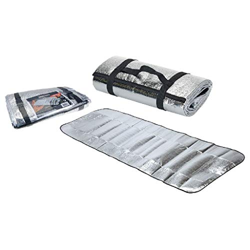 Van der Meulen 1382004 Esterilla de Playa - Esterillas de Playa (Aluminio, Monótono, Plata, 600 mm, 190 cm, 1 Pieza(s))