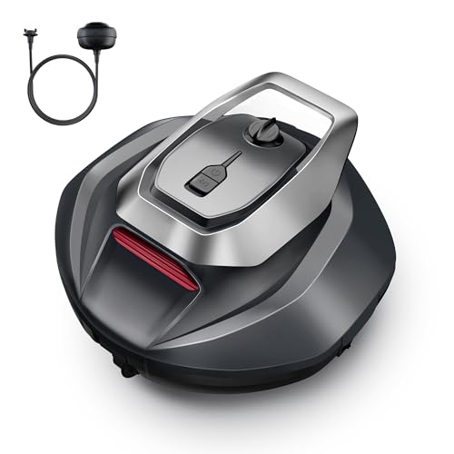 Robot Piscine Pooleco 10, Aspirateur Piscine sans Fil 90min et 2,5 litres, Auto-Parking, Entretien Facile, pour Toutes Les Formes et Surfaces de Piscines Hors...
