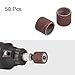 HARFINGTON 50pcs Sanding Drums 1/2 Inch Mini Sanding Sleeves 600 Grit Sanding Bands for Drum Sander Rotary Tools