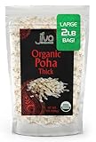 Jiva Organics Organic Poha Thick 2 Pound Bulk Bag - Flattened Rice