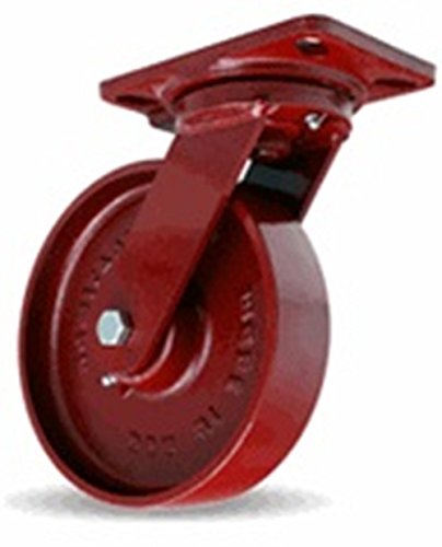 8" x 2" Hamilton S-HS-8MB HS Swivel Caster, Metal Wheel, 1,500 lb. Capacity