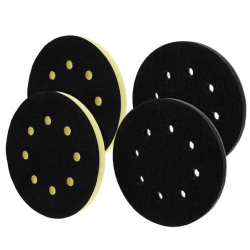 NUOBESTY 4pcs Soft Sander Backing Pad Sponge Sanding Pads for Automotive Polishing Wood Metal and Industrial Use