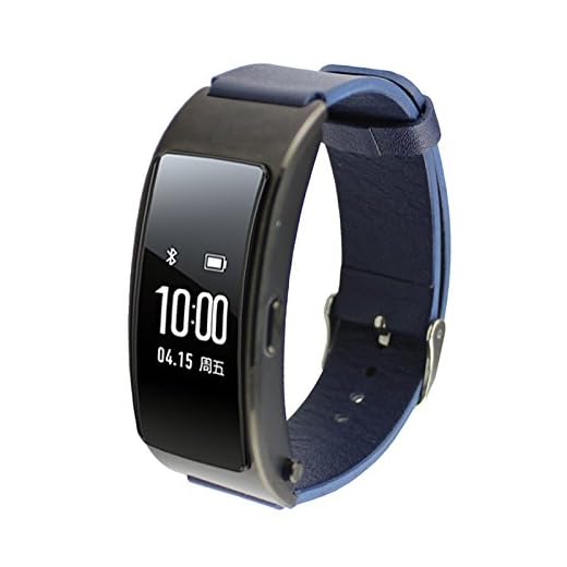 Eagwell läder smartwatch-band, Huawei läder smart klockarmband för Huawei Smartwatch, HUAWEI B3 Talkband Band, Leather Blue