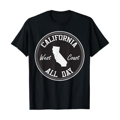 CaliDesign California All Day west coast T shirt T-Shirt Cover
