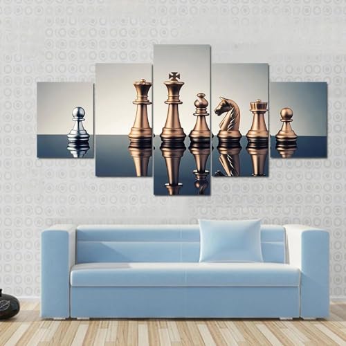 Impression sur Toile Échecs XXL 200x100 pour une Déco Grand Format