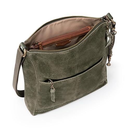 Image of The Sak Lucia Leather Crossbody Purse - Premium Leather Women's Handbag for Everyday & Travel - Cross Body Bag With Zipper