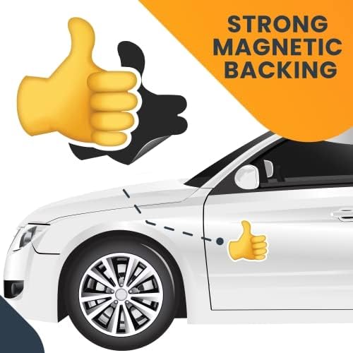 Magnet Me Up Thumbs Up Hand Emoticon Magnet Decal, 5 Inch, Cute Self-Expression Decorative Magnet for Car, Truck, SUV, Or Any Other Magnetic Surface - Image 7