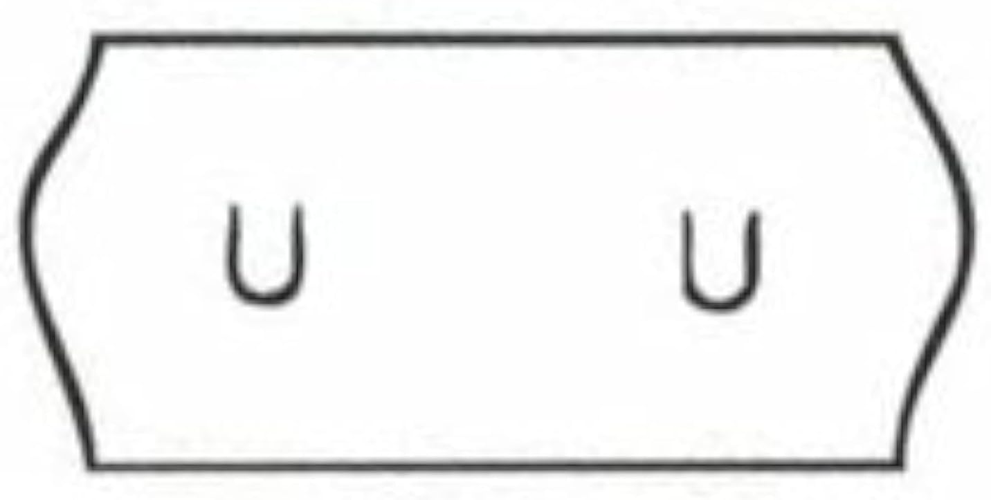 GATO 26x12mm White Wavy Edge Peelable Labels (18k) Genuine GATO Labels for Samark 26/Kendo 26 or Lynx Lite 2612 Price Gun
