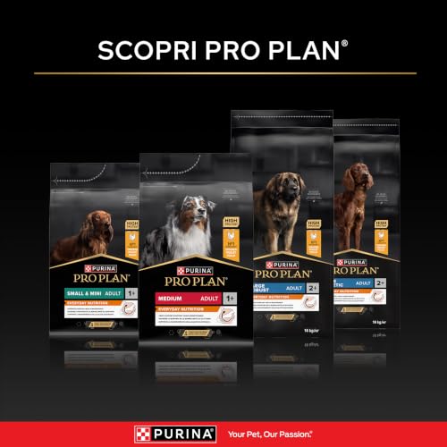Purina Pro Plan - Medium Adult Sensitive Skin Chien, Saumon - Sac de 14 kg - 12