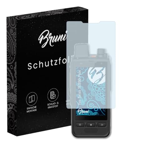 Bruni Screen Protector compatible with Telox TE590 Plus Protector Film, crystal clear Protective Film (2X)