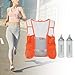 JISADER Running Vest Hydration Vest Backpack Lightweight Daypack Breathable Mesh Adjustable with 2 Bladders and Reflective Stripes Suitable for Running Hiking, Orange, L