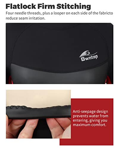 Foto von Owntop Neoprenanzug Damen kurz, 3mm Neopren Tauchanzüge für Tauchen, Surfen, Schwimmen und Kajakfahren