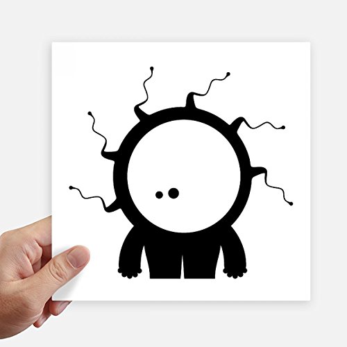 Autocollant alien de 20 cm avec impression multicolor haute définition pour mur et pc - 2
