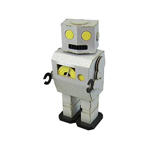 Robot en papier Minichua kit à monter pour décorer un bureau style japonais