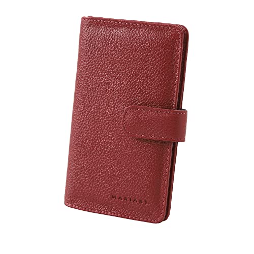 Carteira Feminina de Couro Bovino Legítimo Mariart 172 (Cereja)