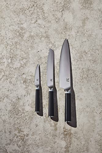 Material, Knife Trio, Carbon Stainless Steel Japanese Chef's Knife For Chopping And Cutting, Razor-Sharp Strong Blade, Blue Grey #TOP2