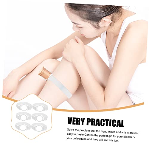 KALLORY 6 piezas bandas portátiles resistentes para terapia de moxibustión, fijadores reutilizables para rodilla, brazo y soporte articular para entusiastas del bienestar miniatura 3