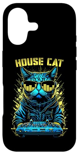 House Cat DJ Rave EDM Music Deejay �C�R���C�U�[ �T���O���X �X�}�z�P�[�X iPhone 17 �p