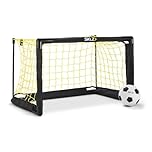 SKLZ Pro Mini Soccer Goal Set, Authentic Shape for Indoor Fun, Includes Soft Foam Ball, Durable Construction, Easy Assembly, Goal Size 56 x 40 x 41 cm - Perfect for Kids and Family Playtime