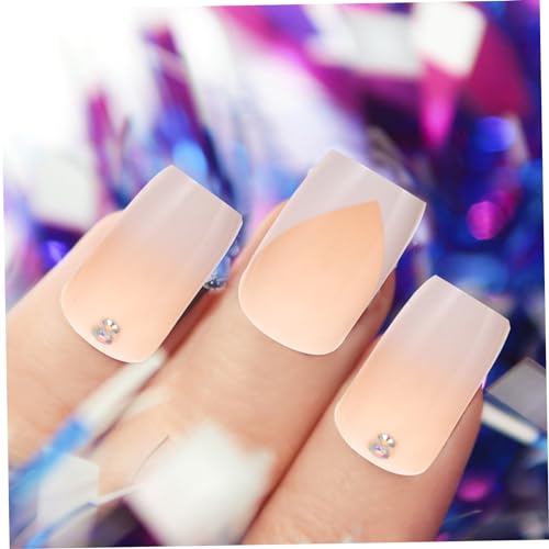 FOMIYES 72 Peças Unhas Postiças Graduadas Pontas De Unhas Decoração Prensa Em Unhas Caixão Remendos