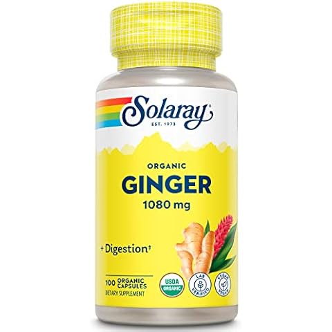 SOLARAY Organic Ginger Root Capsules Cover