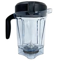 Mixbehälter 64 oz Low-Profile, Vitamix Mixer-Krug Kompatibel mit Vitamix 750, 5300, 5200, 7500, 6300, Vm0102, Vm0103, Vm0197, E310, G/Classic C/Explorian/Commercial-Serie