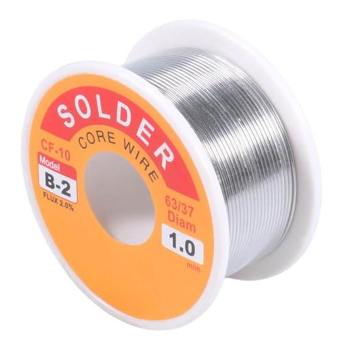 Image of 63 /37 Tin-Lead Rosin Core Solder Wire for Electrical Soldering, Flux Content 2%, 1mm, 100g(Net 80g)