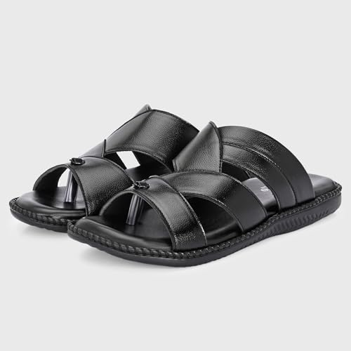 Image of Centrino Sandal for Men | Grip Insole for Stability | Modern slipper Look with Straps | Comfortable Casual look sandal for Men's (9512)
