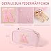 YOOLIFE Mäppchen Mädchen Federmäppchen Federtasche Kinder Federmappe Rosa L