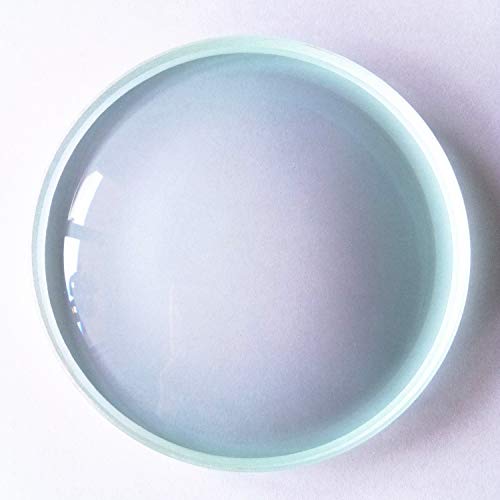 Joytech 3.93'' (100mm) Diameter Spinning Top Base K9 Crystal Glass Concave Mirror, Great High End Transparent Surface Double Concave Top Accessory DZ04 - Thumbnail 4