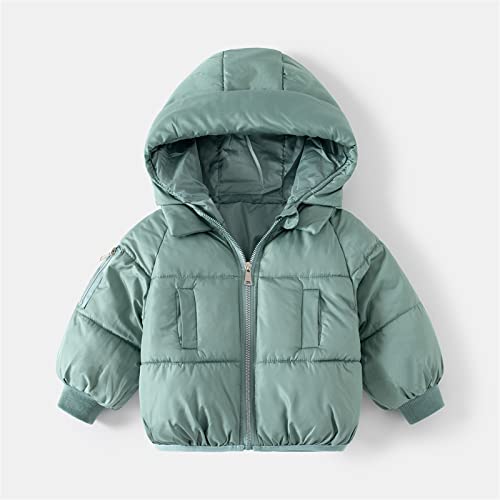 Kids Child Toddler Boys Girls Solid Long Sleeve Winter Coats Jacket Hooded Outer Outwear Padded Snowsuit2