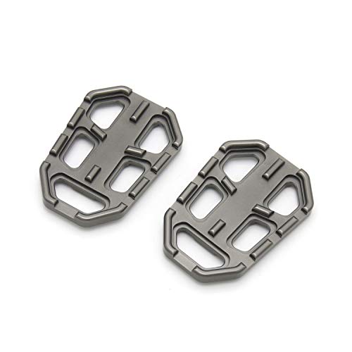 Sangmei Pedais de pedestal de motocicleta tarugo dianteiro largo Pedais de descanso de pedais compat