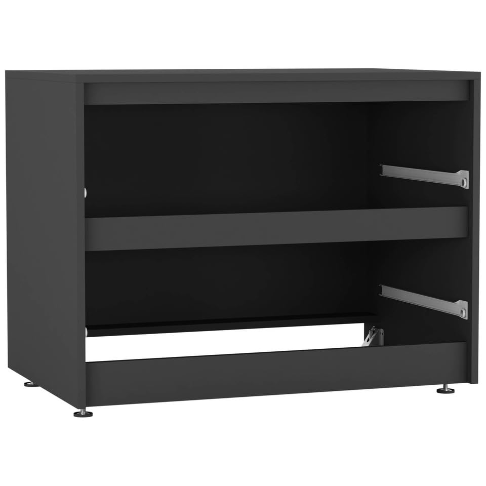 URBNLIVING 2 Drawer Chest Cabinet with Adjustable Feet, Modern Engineered Wood Dresser Unit with Smooth Glide Drawers - Image 2