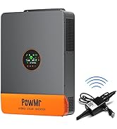 10000W Split-Phase Solar Hybrid Inverter Pure Sine Wave 48V to 120/240V AC, Built-in Dual 100A MP...