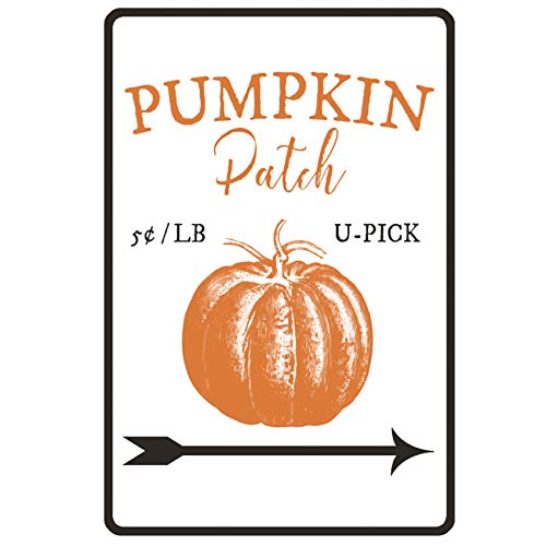 Lilyanaen New Metal Sign Aluminum Sign Pumpkin Patch Sign Pumpkin Patch Decor Pumpkin Decor Pumpkin Gift Pumpkin Sign Pumpkin Lover Gift Fall Sign for Outdoor & Indoor 12