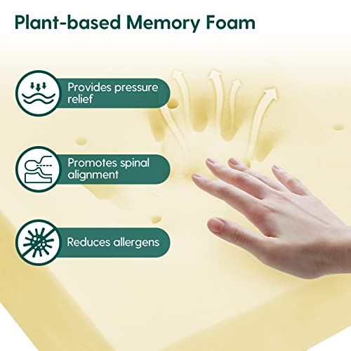 Babelio Biobased Breathable Crib Mattress, Usda Biopreferred Toddler Mattress Memory Foam, Waterproof Dual-Sided Baby Mattresses For Crib And Toddler Bed, Removable And Machine Washable Mattress Cover #TOP3