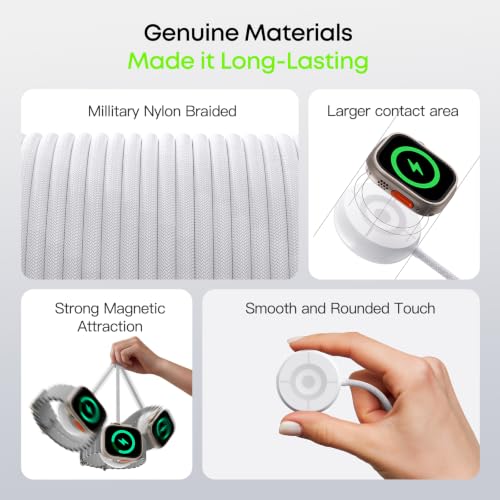 2026 Upgraded Wireless Charging USB-C 3.3FT Cable for Apple Watch Charger by RETHLO - Used condition - Image 2
