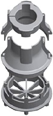 4" Flowsleeve - 1-1/4" Discharge, Grey PVC Above Ground Electric Water Pump Accessory