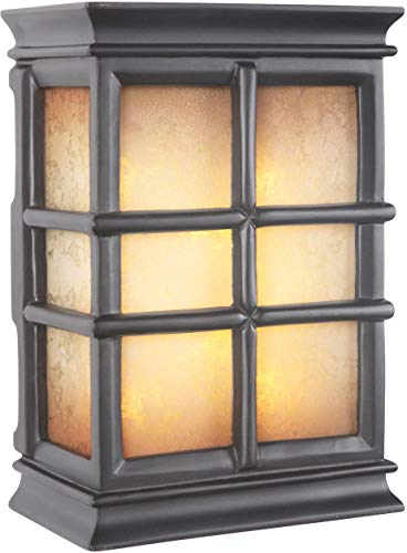 Craftmade ICH1505-BK Illuminated Chime System Hand-Carved Window Pane Lighted LED Door Chime, Black (10