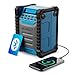 Majority Landbeach Portable DAB Radio with Bluetooth | 28 Hour USB-C Rechargeable Battery & Power Bank | DAB+/FM Site Work Radio, 80 Presets | IP54 Dust & Water Resistant | Powerful Bass Boost Speaker