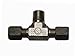 Brennan Industries C2601-04-04-04-SS Stainless Steel Tee Flareless Bite Type Fitting, 1/4" Bite Type Tube x 1/4" Bite Type Tube x 1/4"-18 Male NPTF