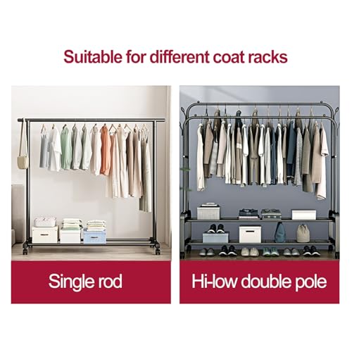Clothes Rack with Cover, Translucent Garment Bags for Hanging Clothes, Coat Covers for Closet, No Installation Required(150x50x150cm)3