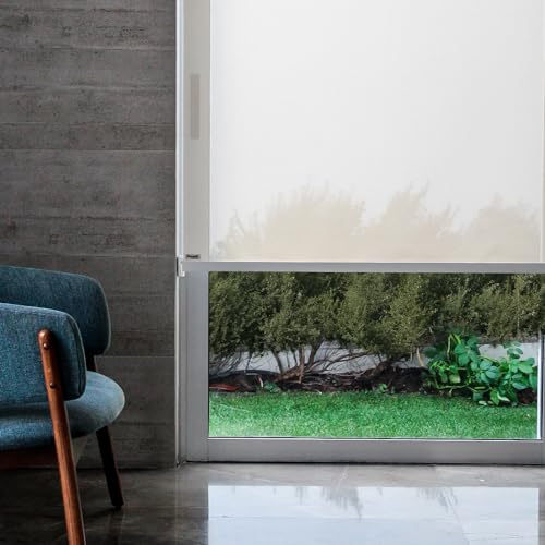 Ärenath - Estor Enrollable translúcido para Ventana | 125x190 cm | 5% Paso de luz | Impermeable Lavable Antimanchas | Ignífugo Certificado Oeko-Tex | Color Beige | Interior