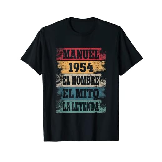 Hombre Manuel 68 Cumpleaños Regalo Años Divertido Decoración 1954 Camiseta